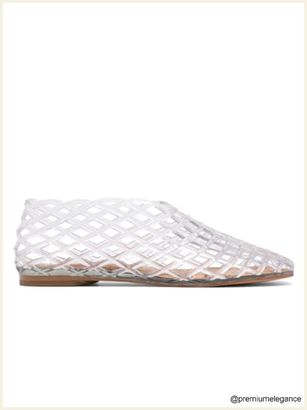 Jelly Mesh Ballet Flats for Women - Slip-On Flat Sandals